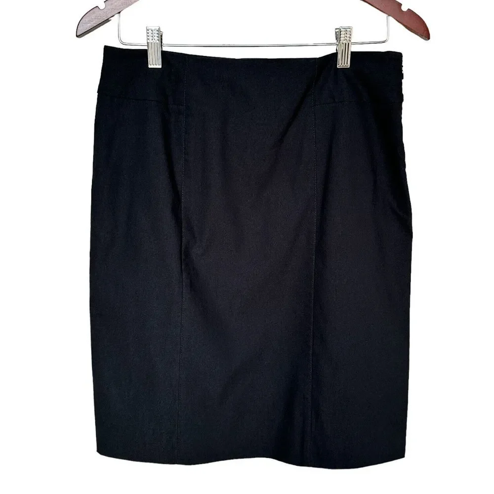 Joseph Ribkoff Skirt A-Line Women's Size 8 Black Career‎ Office Business Zipper